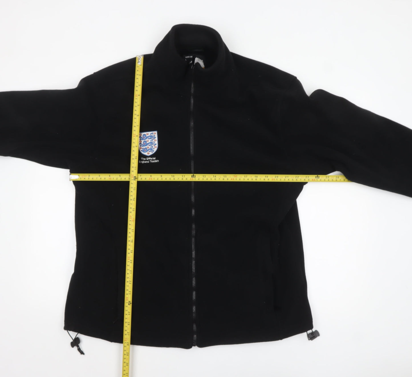 Designed to Endure Men's Black Fleece Jacket L Full Zip England Logo
