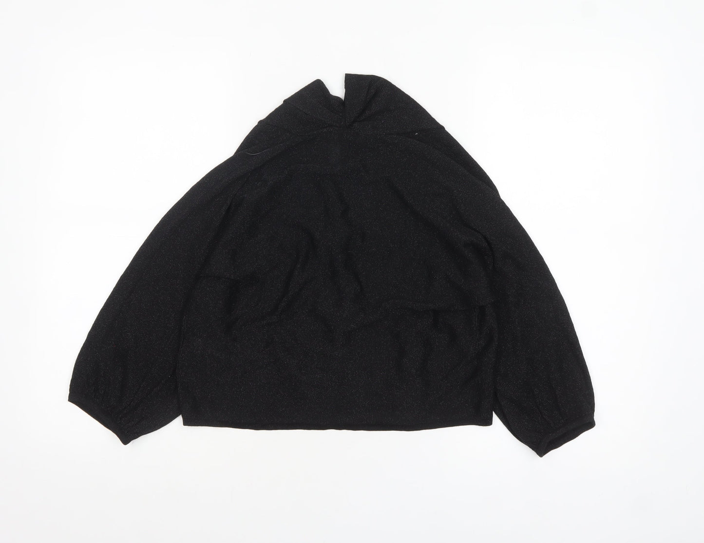 BHS Women’s Black Collared Knit Cardigan Size 12