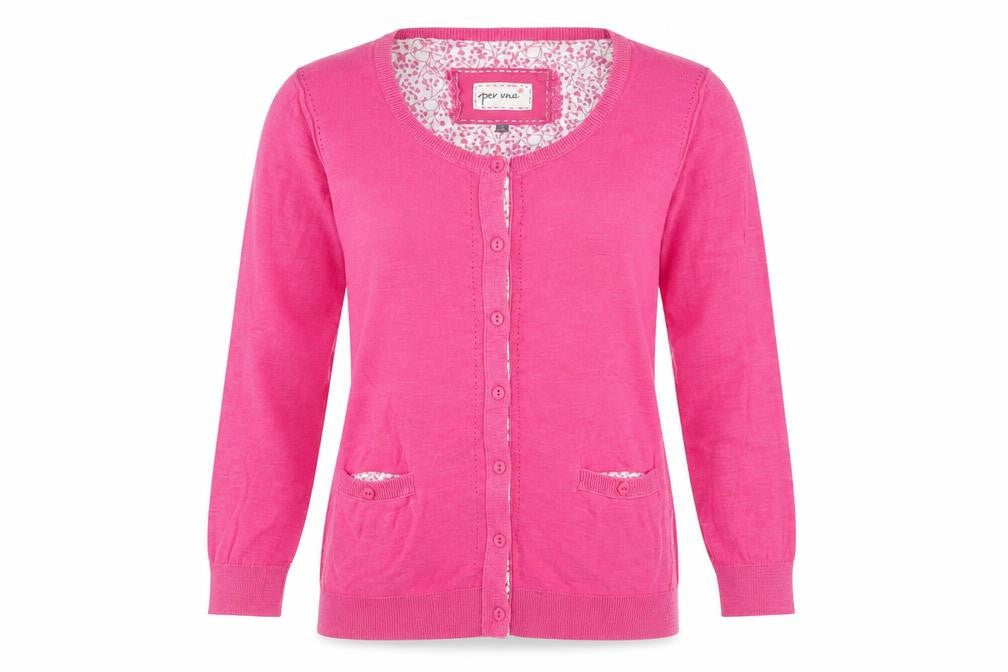 Marks & Spencer Per Una Women’s Pink Cotton Cardigan Size 10