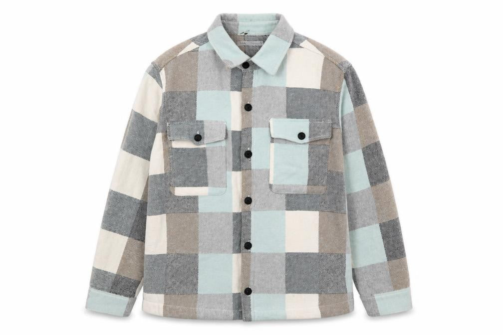 Zara Women Multicoloured Check Cotton Blend Shacket XL