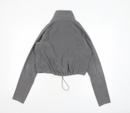 Columbia Women’s Grey Fleece Pullover Sweatshirt Small 1/2 Zip Warm