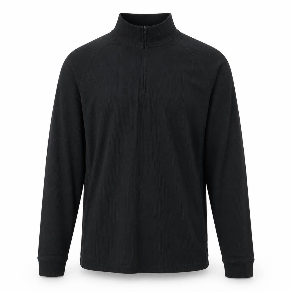 Trespass Men’s Black L Long Sleeve Half Zip Thermal Top