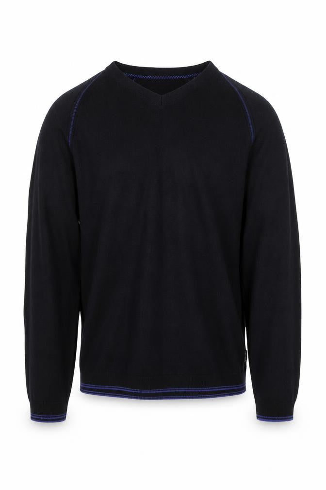 Ted Baker Men's Black Wool Blend V-Neck Pullover Jumper 4XL