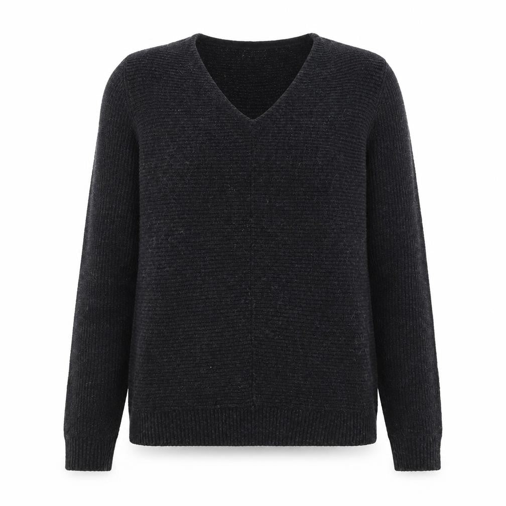 Fat Face Womens Black V-Neck Knit Jumper Size 10