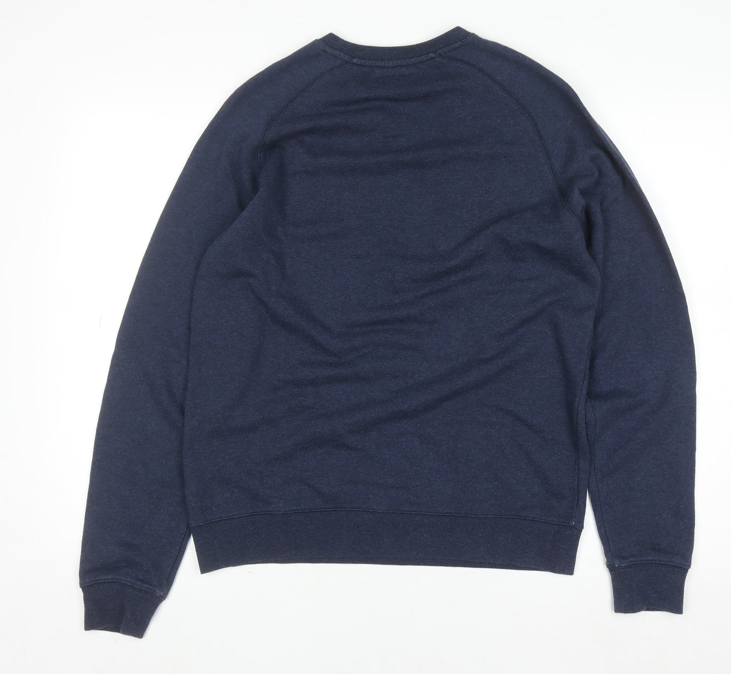Farah Men's Blue M Crew Neck Cotton Blend Pullover Jumper
