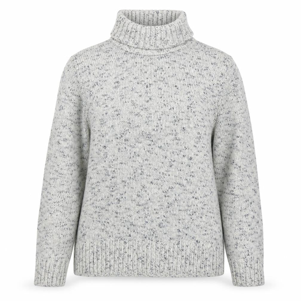 Marks & Spencer Women’s Grey Roll Neck Wool Blend Chunky Knit Jumper M