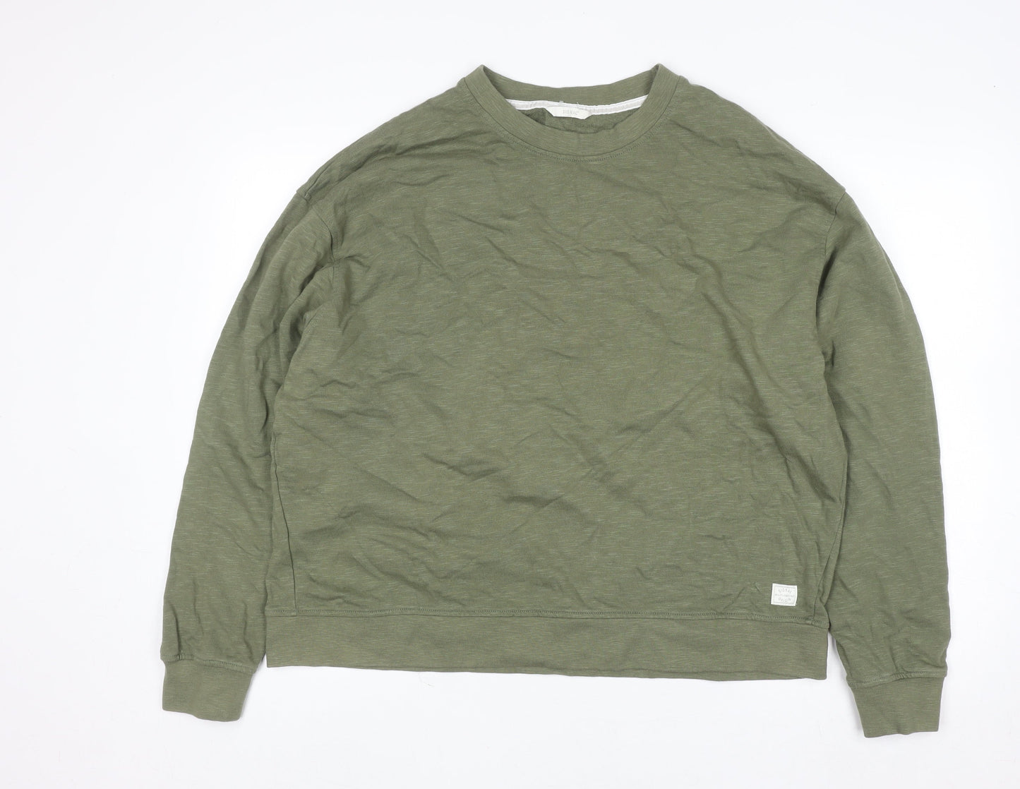 Signal Men’s Green 2XL Crew Neck Cotton Pullover Sweatshirt