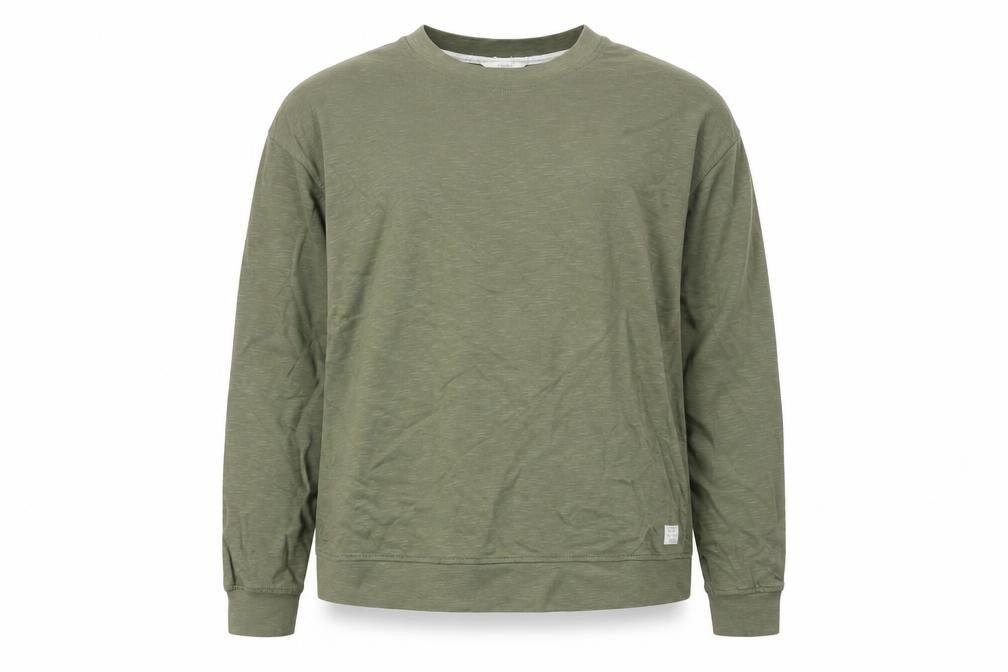 Signal Men’s Green 2XL Crew Neck Cotton Pullover Sweatshirt
