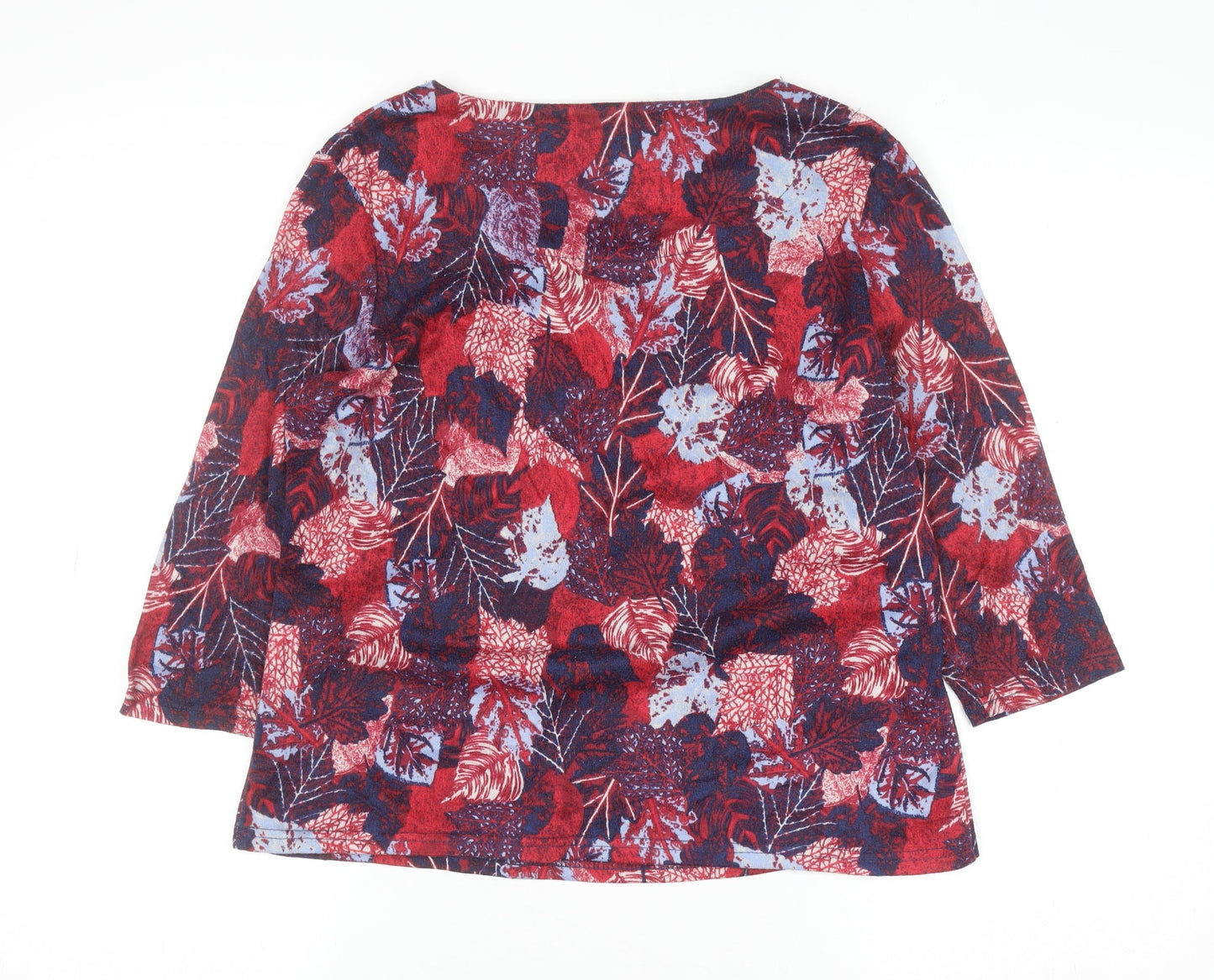 Honor Millburn Women's Multicoloured 3/4 Sleeve Floral Tunic Blouse Size 12