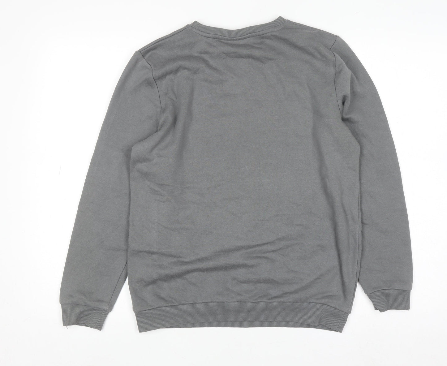 Pokémon Boys Grey Pikachu Sweatshirt 12-13 Years Crew Neck Cotton Blend