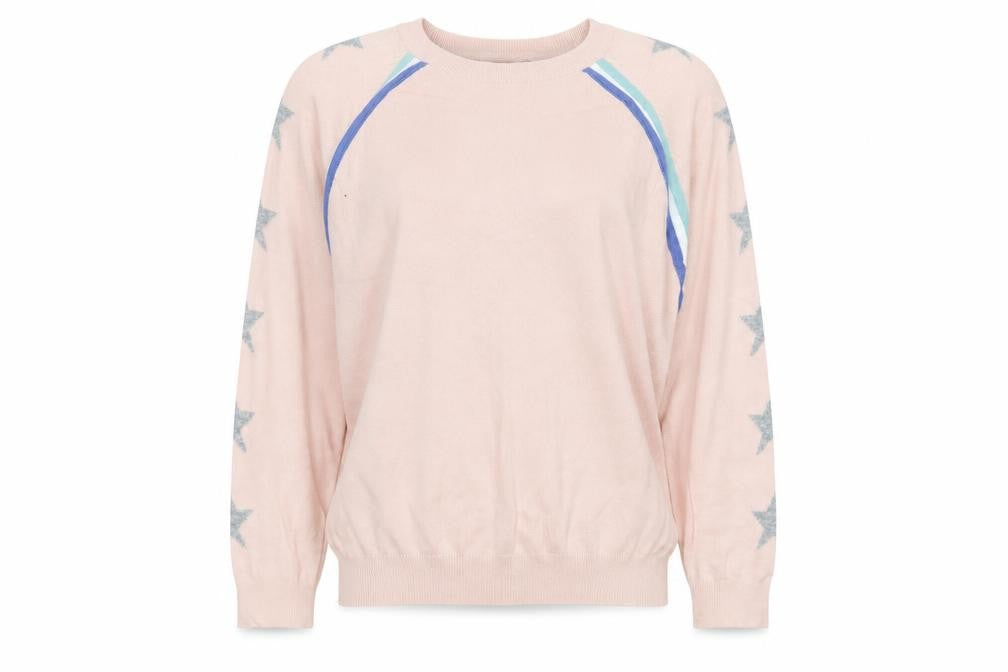 M&Co Women’s Pink Star Knit Petite Jumper UK14