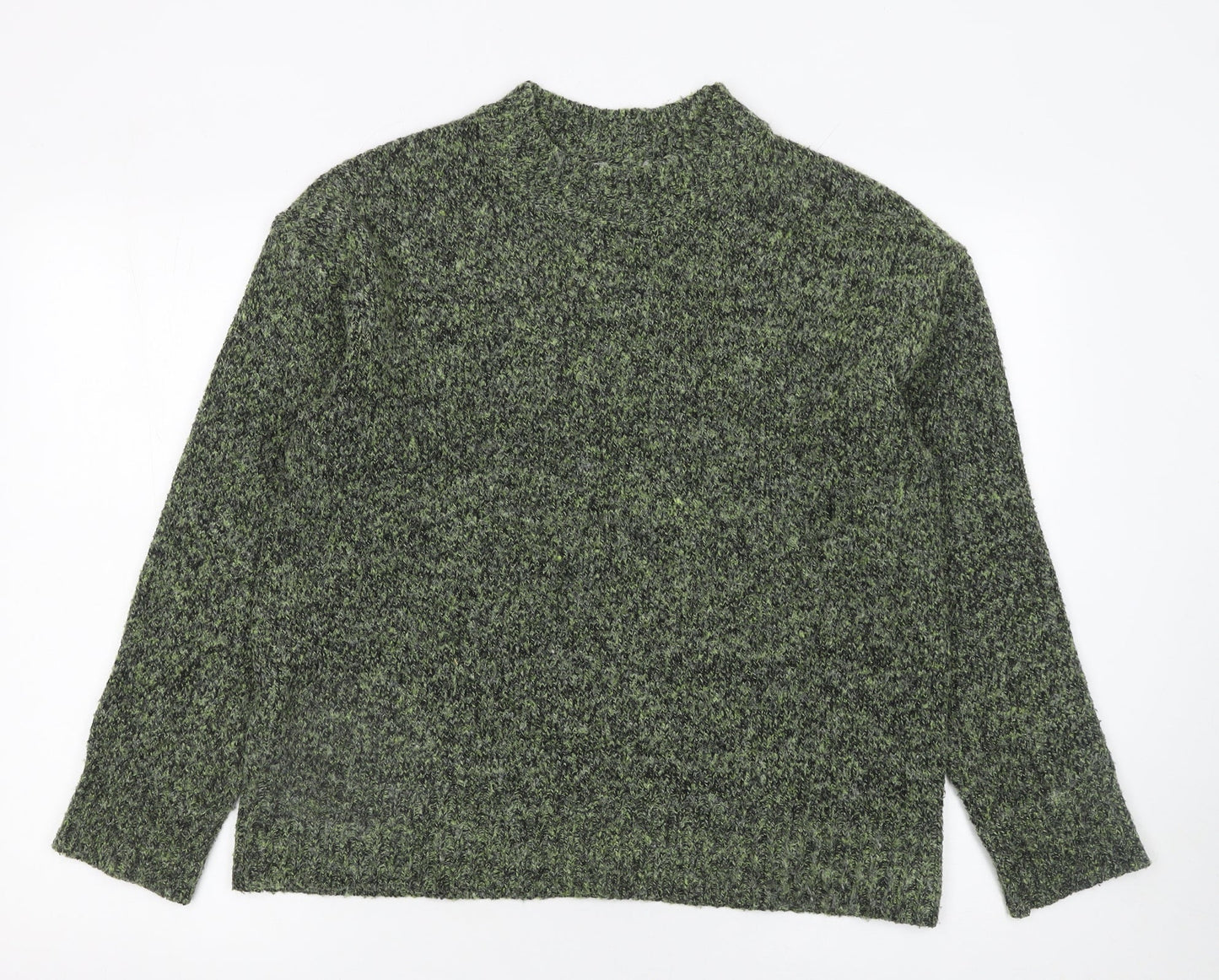 Matalan Women's Green Mock Neck Pullover Jumper Size M