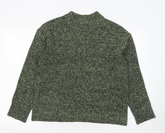 Matalan Women's Green Mock Neck Pullover Jumper Size M