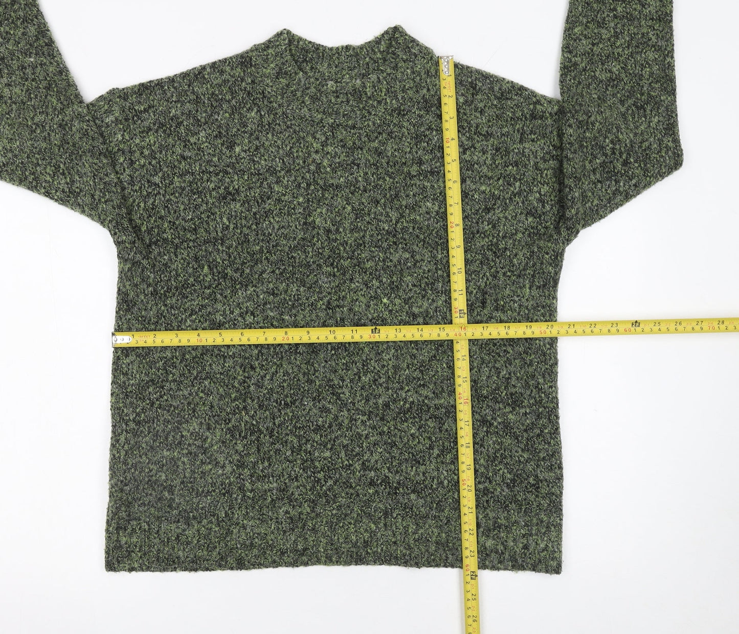 Matalan Women's Green Mock Neck Pullover Jumper Size M
