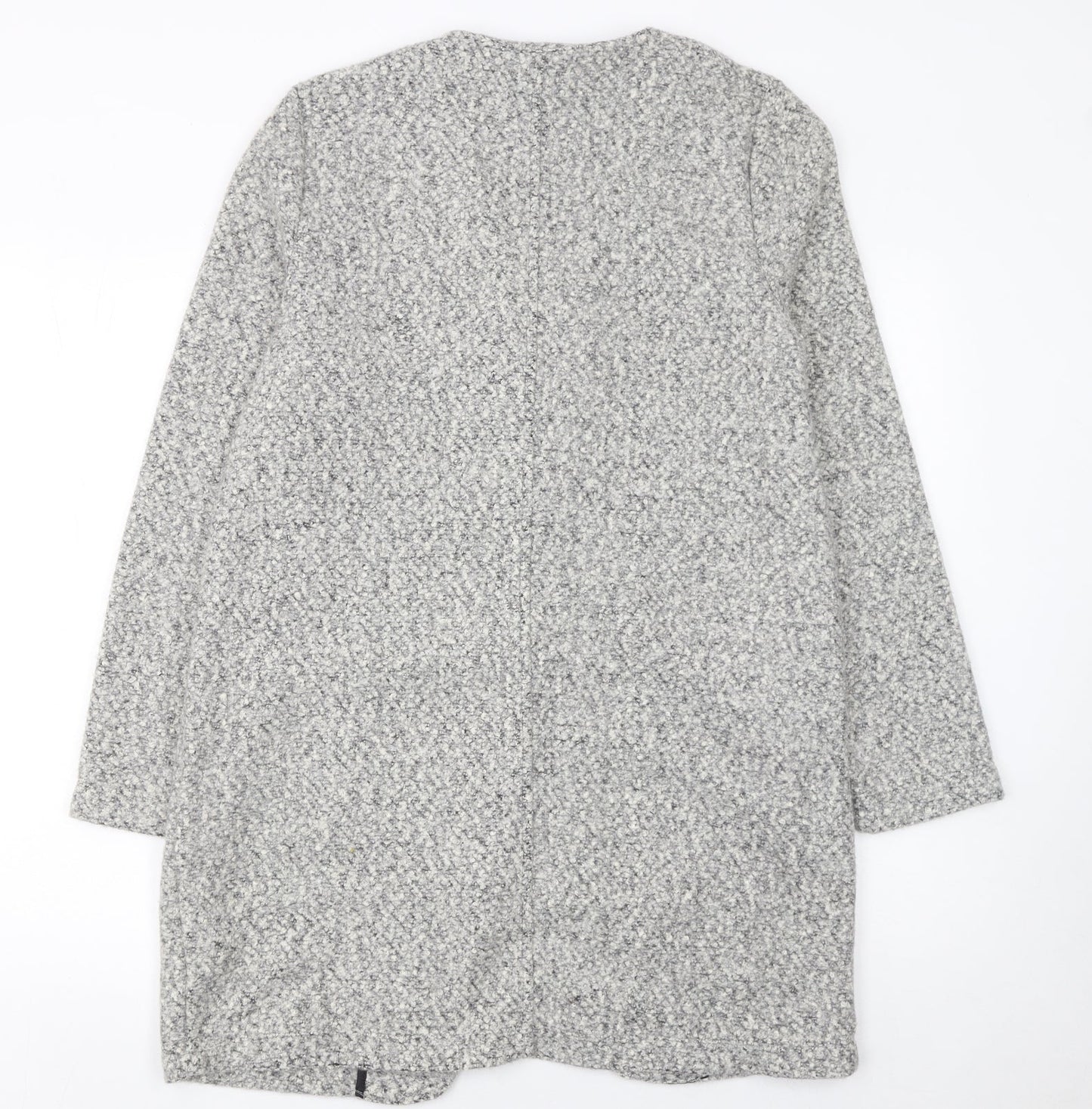 F&F Women’s Grey Longline Open Knit Cardigan UK 10