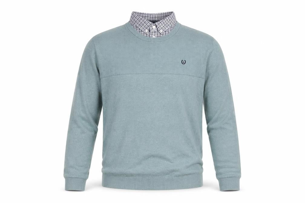 Matalan Men's Green Cotton Crew Neck Jumper L