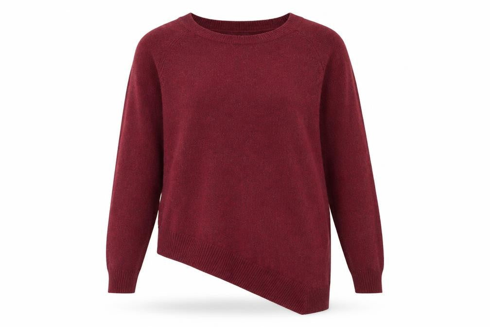APT.9 Women's Red Knit Crew Neck Pullover Jumper Size S