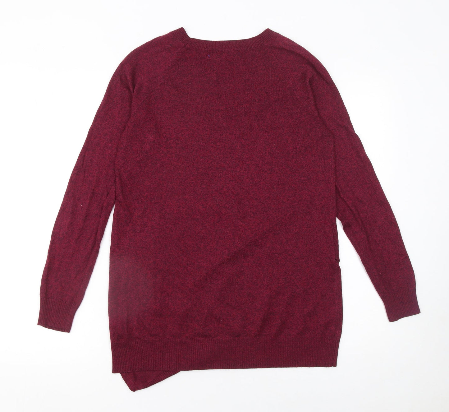 APT.9 Women's Red Knit Crew Neck Pullover Jumper Size S