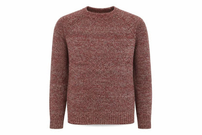 Fabric 8 Mens Red Knit Crew Neck Pullover Jumper Medium