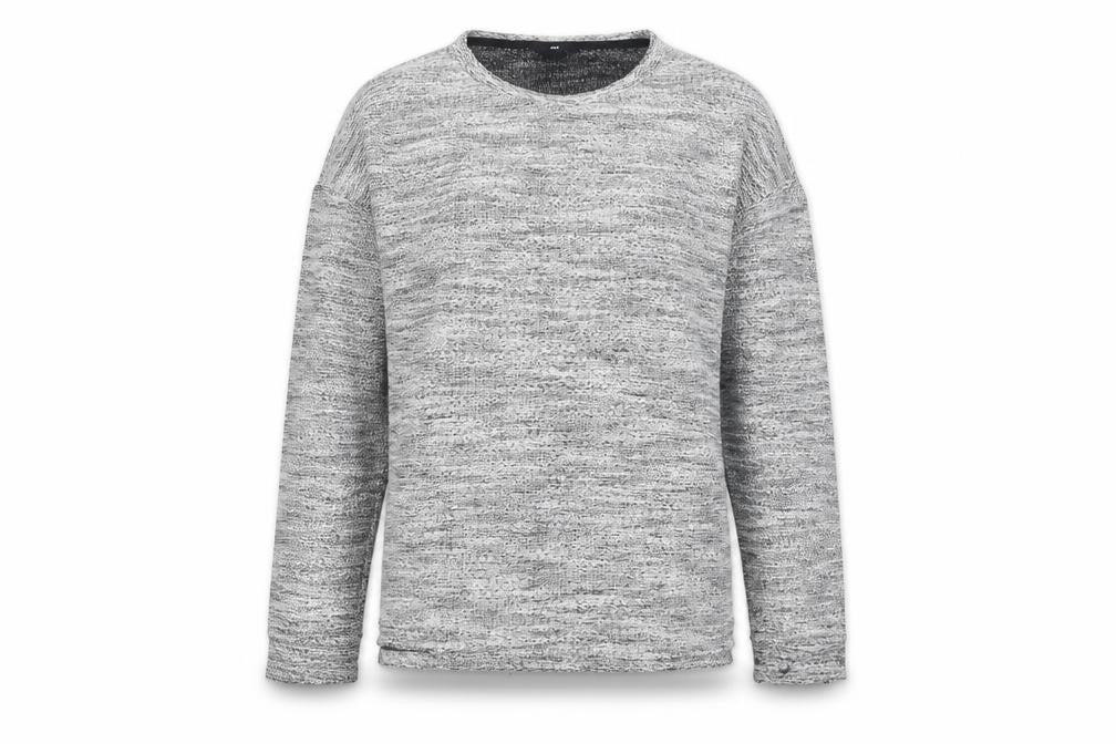 H&M Women's Grey Knit Crew Neck Long Sleeve Pullover Jumper Size S