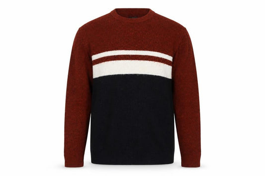 Next Men's Multicoloured XL Crew Neck Chunky-Knit Jumper