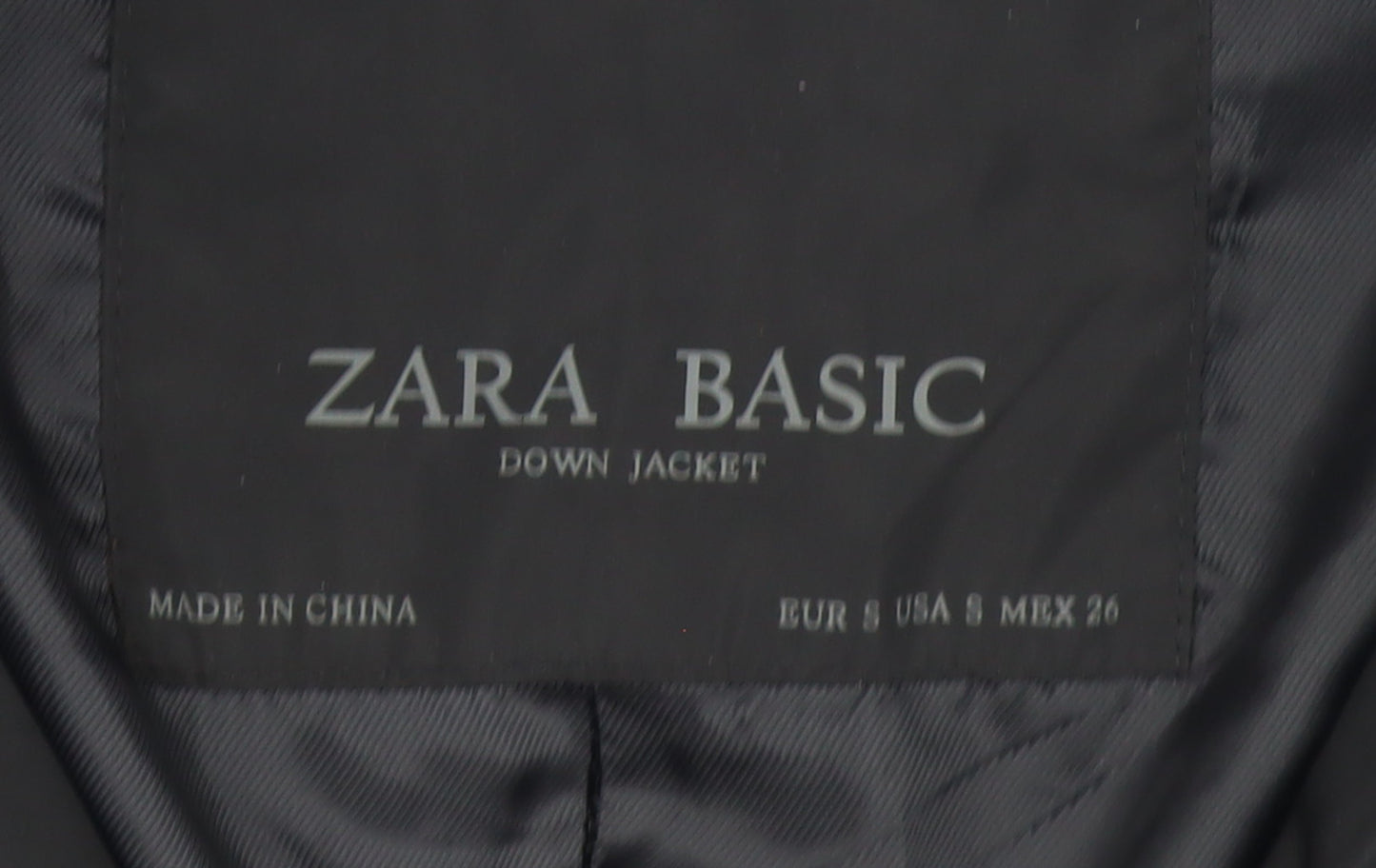 Zara Women Black Long Belted Puffer Down Jacket Size 10