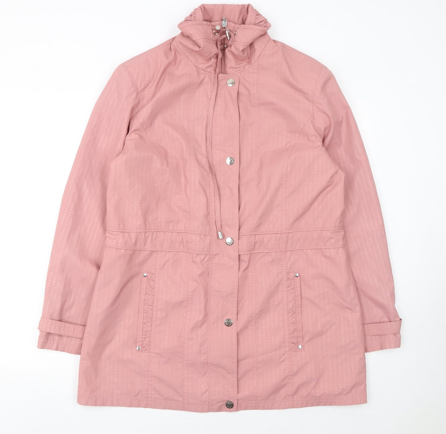 Isle Collection Womens Pink Size 14 Lightweight Parka Jacket