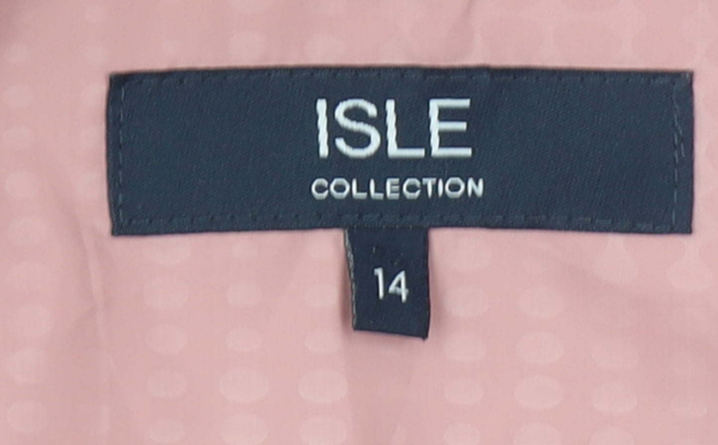 Isle Collection Womens Pink Size 14 Lightweight Parka Jacket