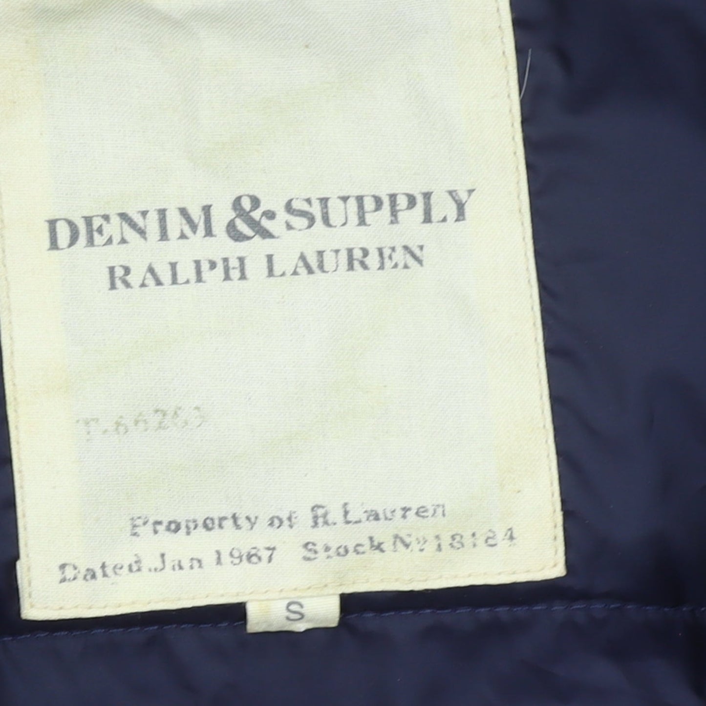 Ralph Lauren Womens Blue Puffer Jacket Size S Winter Down Coat