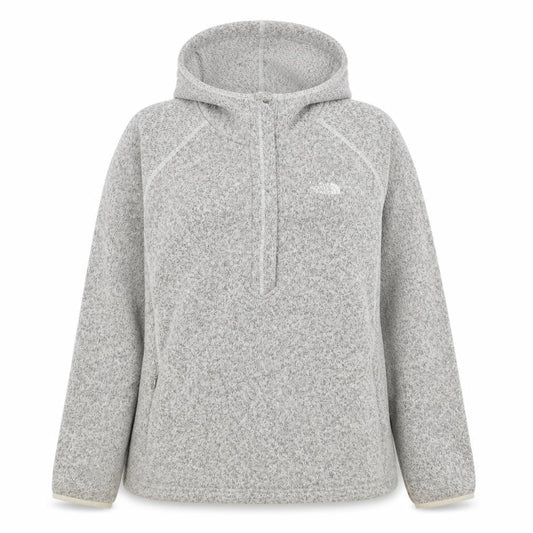 The North Face Women's Grey XL 1/2 Zip Hooded Fleece Sweatshirt