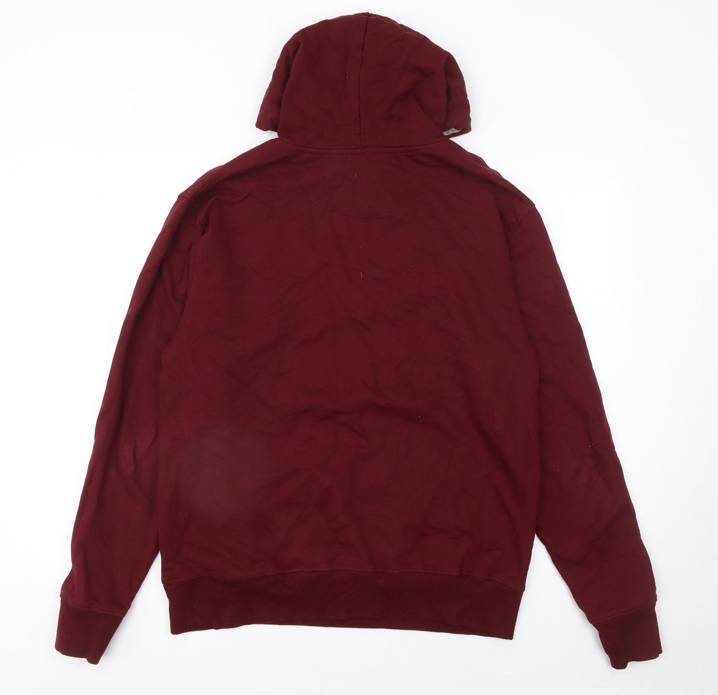 MyDreamStore Women's Maroon Pullover Hoodie L Graphic Print Cotton Blend