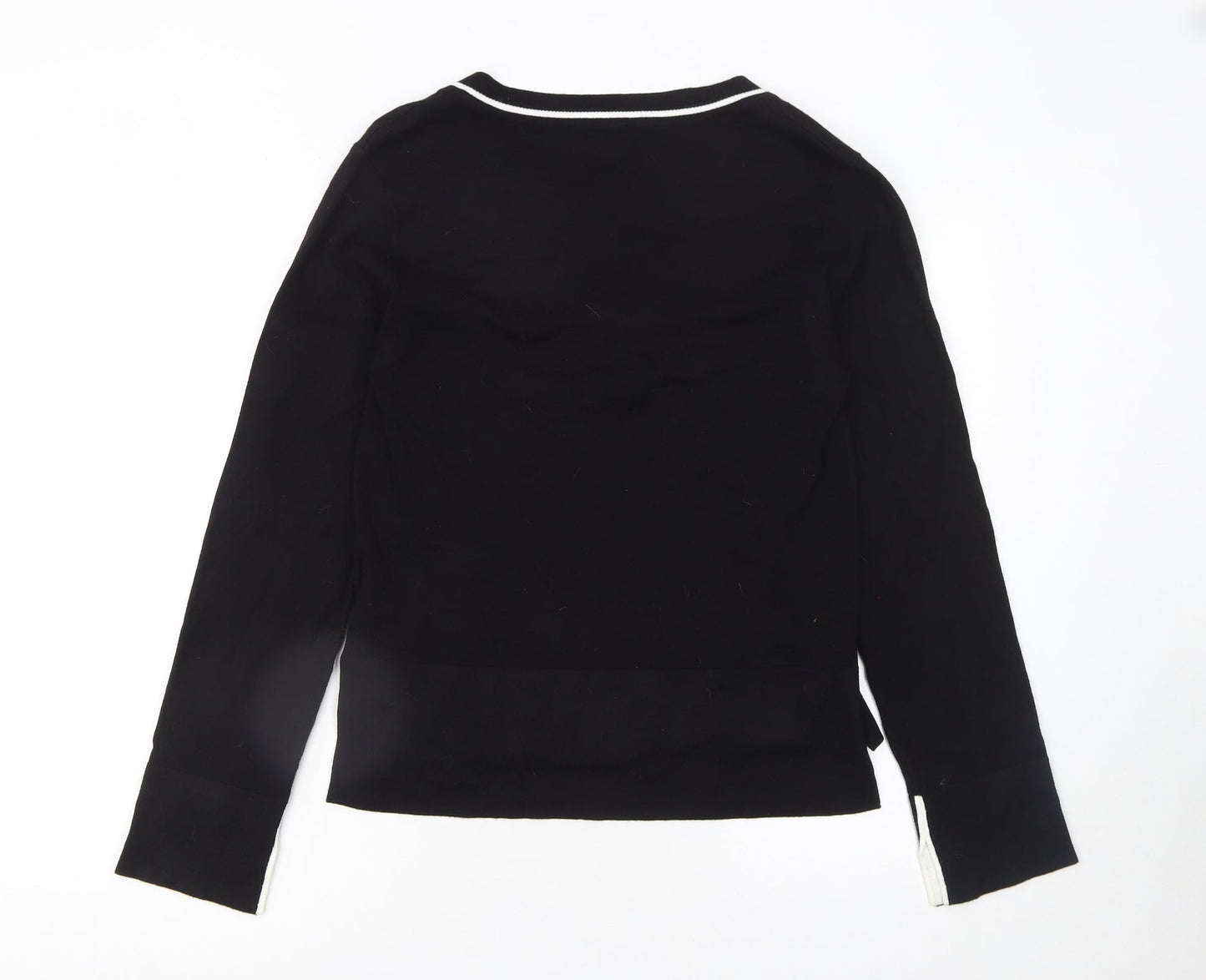 Lipsy Women’s Black V-Neck Long Sleeve Knit Jumper Size 10