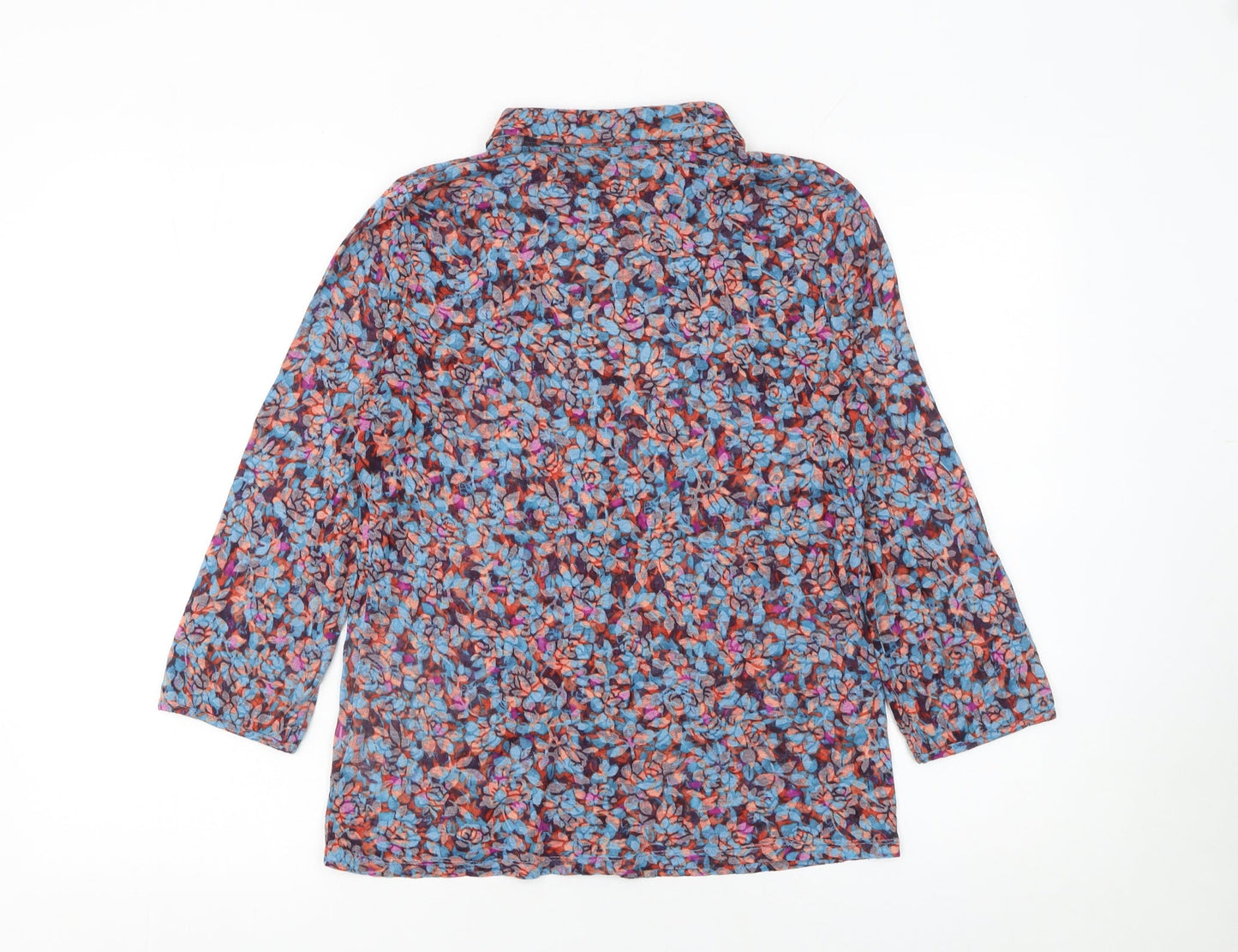 Marks and Spencer Per Una Women's Multicoloured Floral Long Sleeve Tunic Blouse Size 12