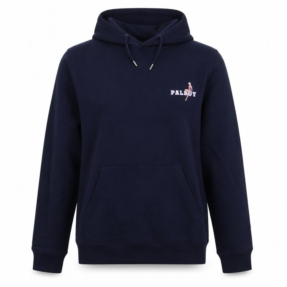 Stanley/Stella Womens Navy Pullover Hoodie Size 12 Retro Graphic Print