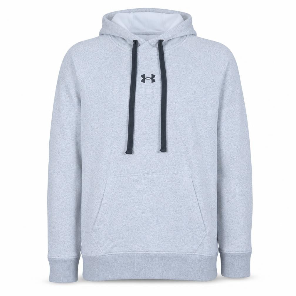 Under Armour Men's Grey Pullover Hoodie Size M Fleece Sports Top