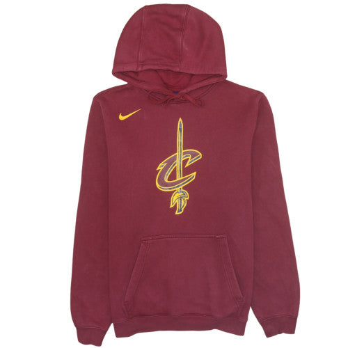 Nike Men Burgundy Cleveland Cavaliers Hoodie Size M Fleece Pullover