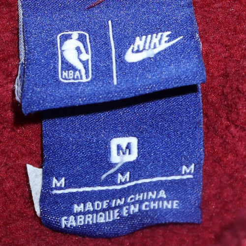 Nike Men Burgundy Cleveland Cavaliers Hoodie Size M Fleece Pullover