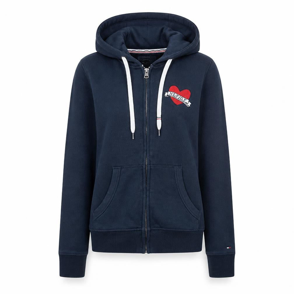Tommy Hilfiger Denim Women's Navy Full Zip Hoodie Size M