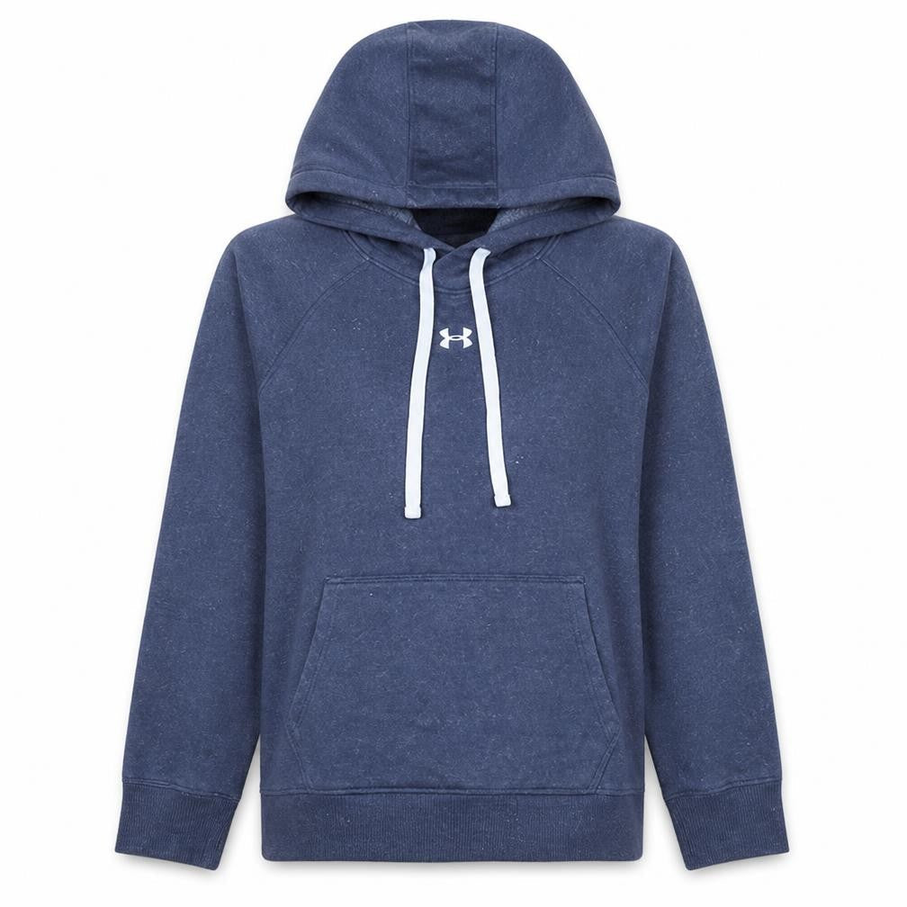 Under Armour Womens Blue Pullover Hoodie Size M Loose Fit Casual Sportswear