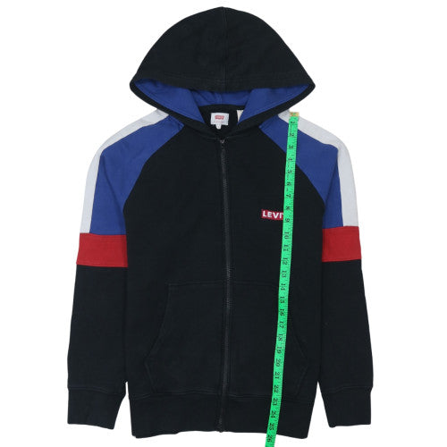Levi's Men's Black Full Zip Hoodie Size S Classic Logo Sweatshirt