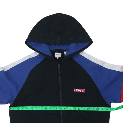 Levi's Men's Black Full Zip Hoodie Size S Classic Logo Sweatshirt