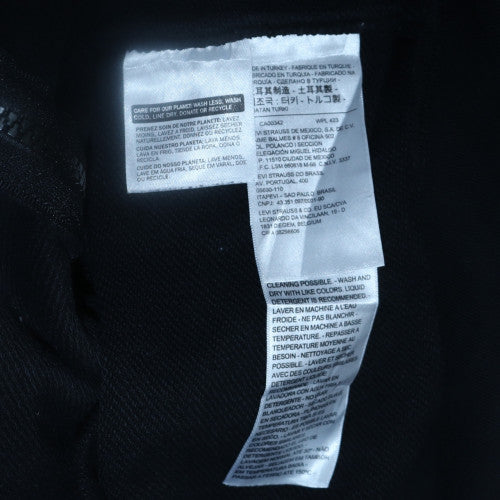 Levi's Men's Black Full Zip Hoodie Size S Classic Logo Sweatshirt