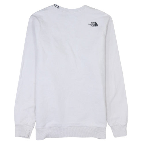 The North Face Men's White Medium Crew Neck Pullover Sweatshirt
