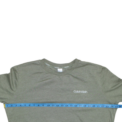 Calvin Klein Women's Green Pullover Sweatshirt L Cotton Blend
