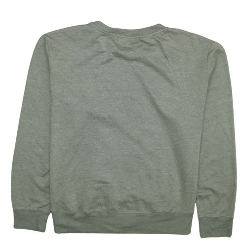 Calvin Klein Women's Green Pullover Sweatshirt L Cotton Blend