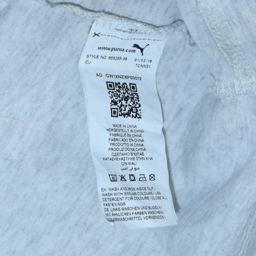 Puma Men's Grey 3XL Short Sleeve Collared Sports Polo Shirt