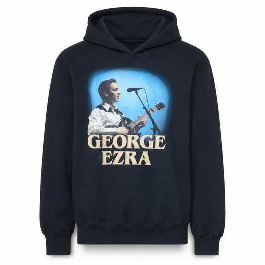 Stedman Womens Black George Ezra Pullover Hoodie Size S