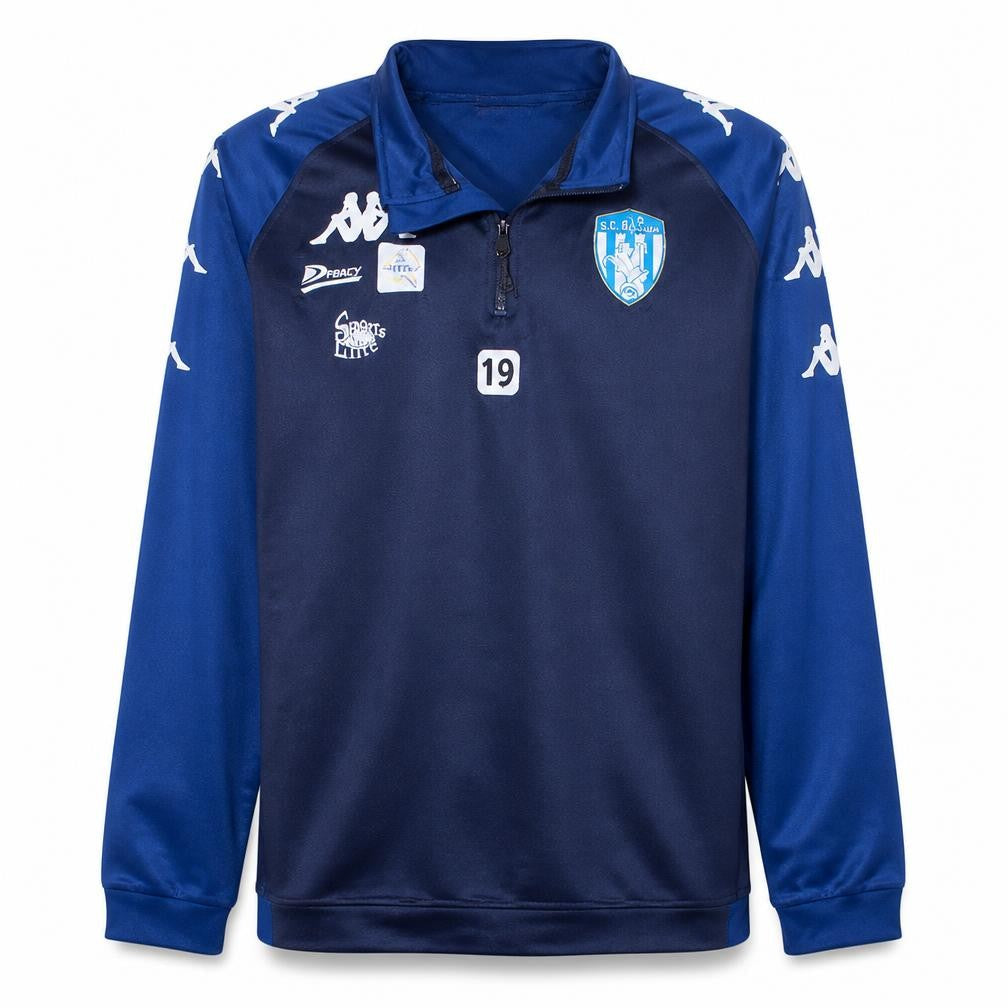 Kappa Mens Blue 1/4 Zip Sports Sweatshirt Medium Lightweight