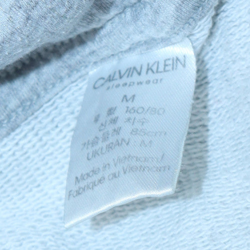 Calvin Klein Women Grey Pullover Hoodie M - Soft Cotton Blend