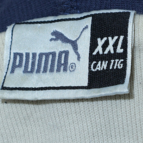 Puma Men's Blue 2XL Full Zip Hoodie Sports Cotton Sweatshirt